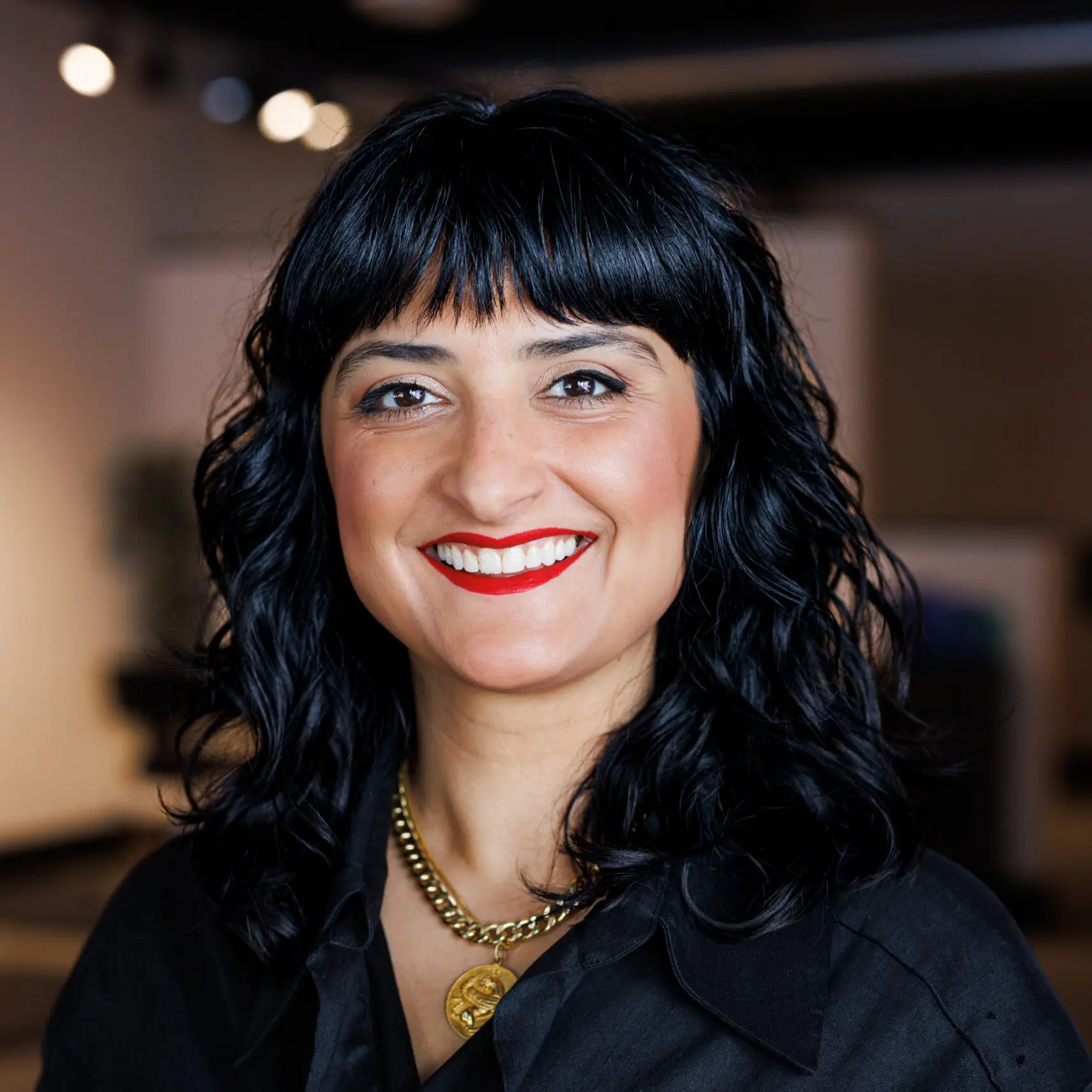 Confident woman in professional setting